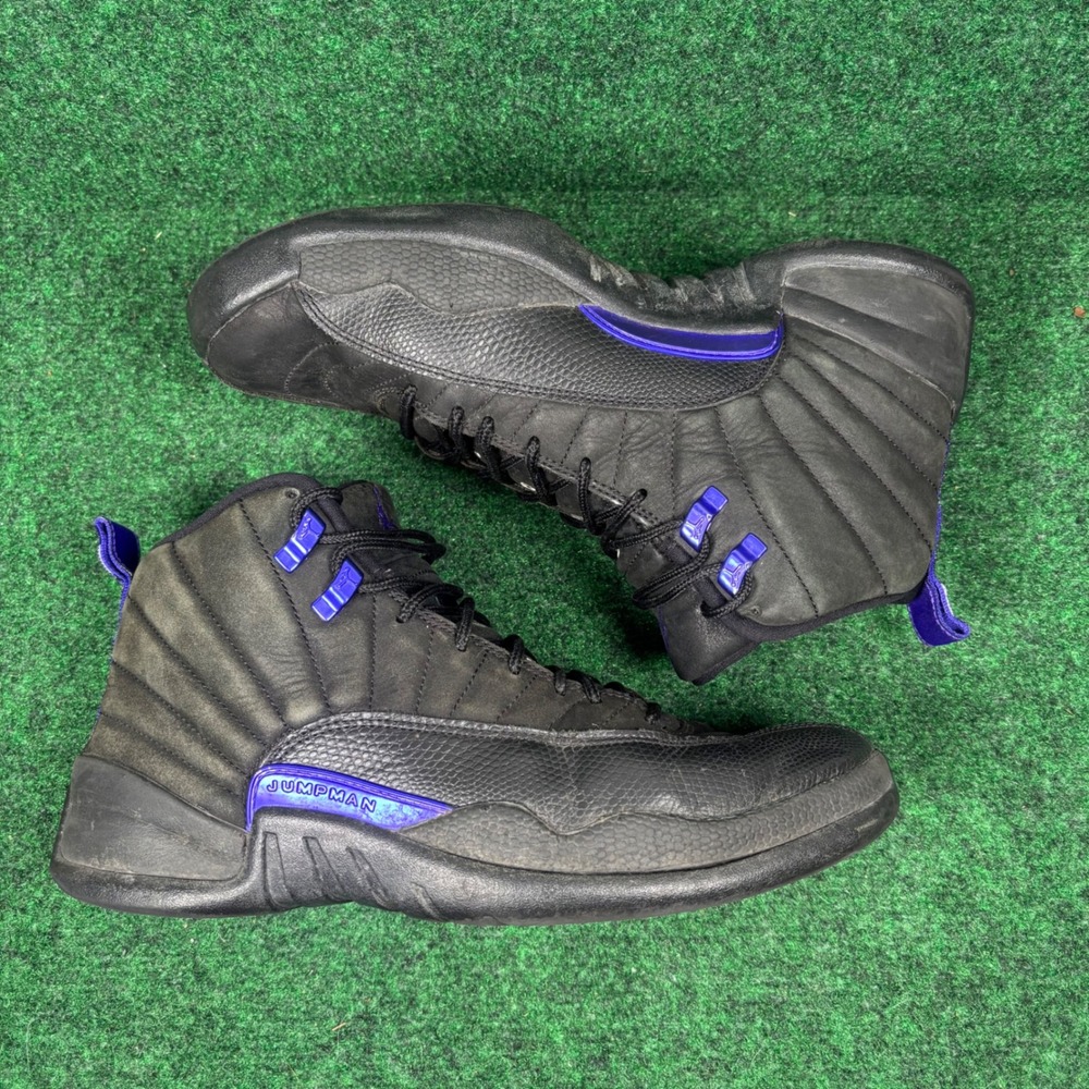 Jordan 12 Retro Dark Concord Black Purple CT8013-005 Mens Sneakers Size 9.5